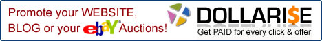 Promote your site  at Dollarise.com